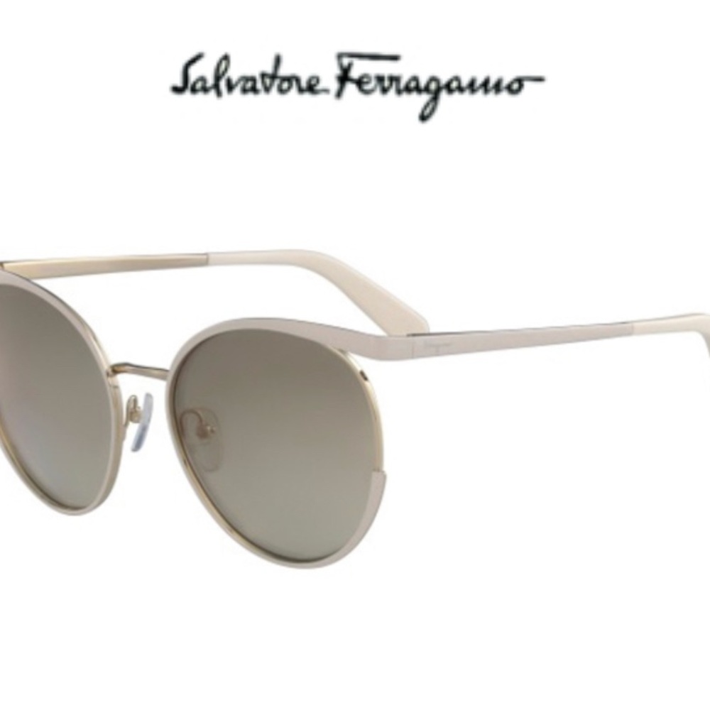 Salvatore Ferragamo Women's Cream Sunglasses